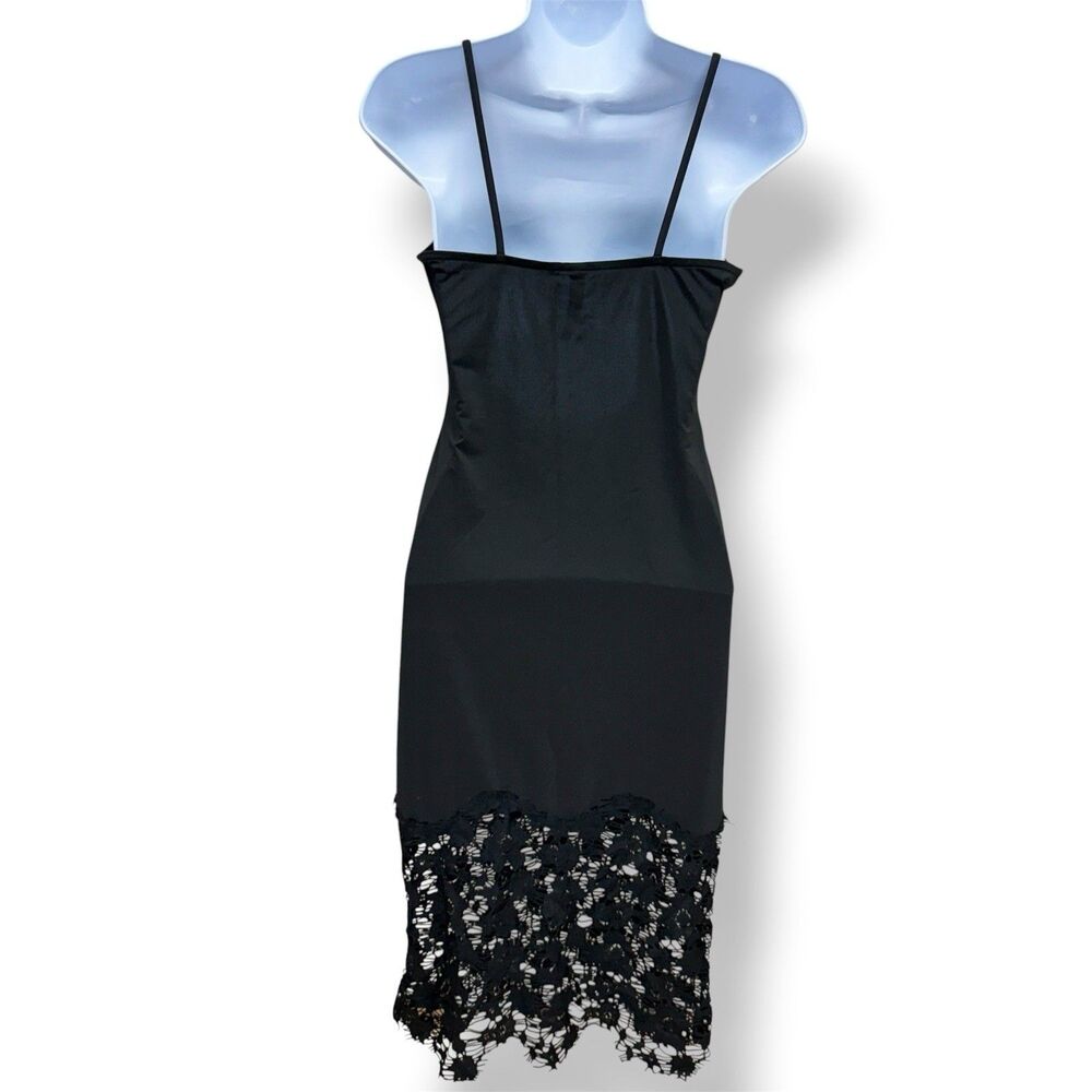 Intimately Free People Black Slip Dress Size XS Slinky Lace Bottom Sexy Evening - Picture 4 of 9